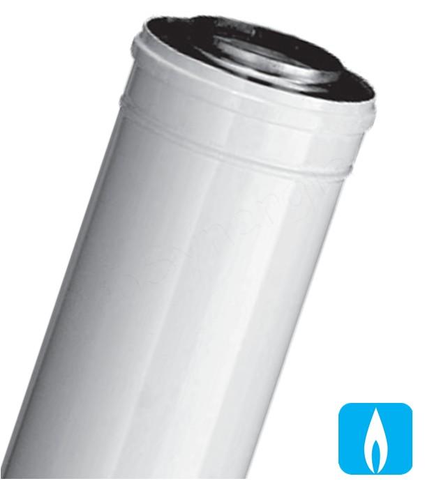 Conduit Concentrique Aluminium / Aluminium de 0,25 à 2,00 mètres pour chaudière ventouse Gaz