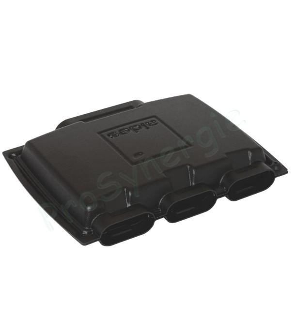 Caisson répartiteur plat 3 sorties 40x100 (=Ø80)