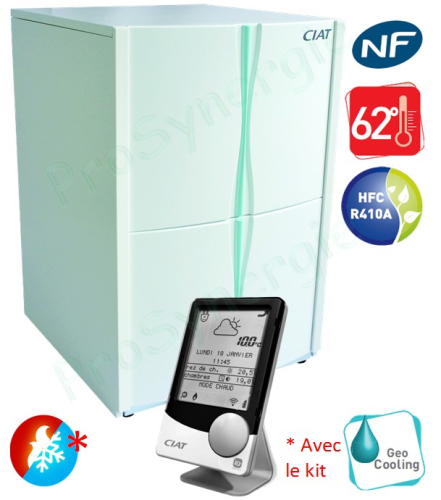 Pompe à Chaleur GeoCiat Modular ou Power Monobloc PAC Eau / Eau Géothermie (capteur horizontaux ou puits) Mono ou triphasée (230 ou 400V) - Pc 5 à 30KW