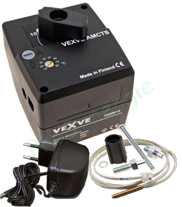 Moteur LK Automix CT pour vanne de mélange 3/4voies - Contrôle (Réhausse ou limitation) de la température 10 à 80°C à point fixe (plancher chauffant ou chaudière bois)