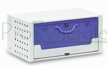 Bloc à tiroirs court avec plateaux et malettes h=24cm