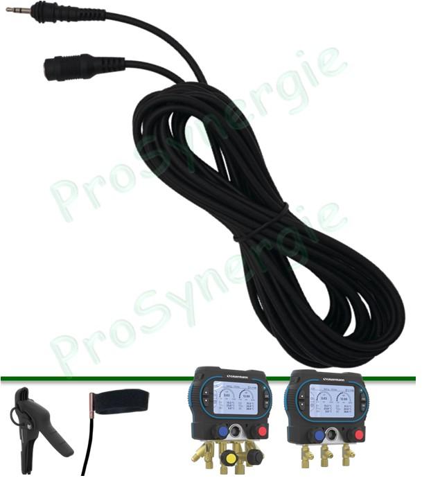 Rallonge de 5 m de câble type Si-RM6 pour sondes de température Si-RT2, Si-RT5, Si-RM2 et Si-RM5