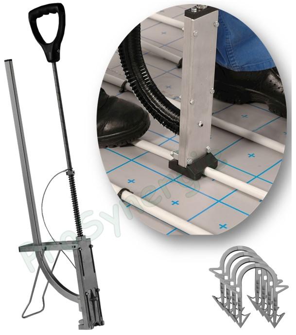 Agrafeuse pour fixation des tubes de chauffage (pour plancher chauffant)