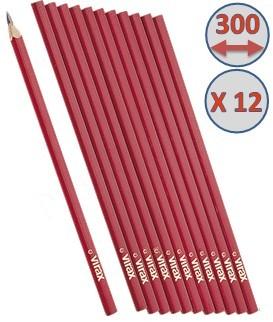 12 Crayon de charpentier L 30 cm - VIRAX