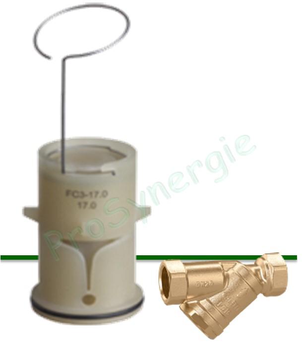  Cartouche  0,6 m3/h pour régulateur automatique de débit Autoflow 128 Ø 1/2   et 3/4   