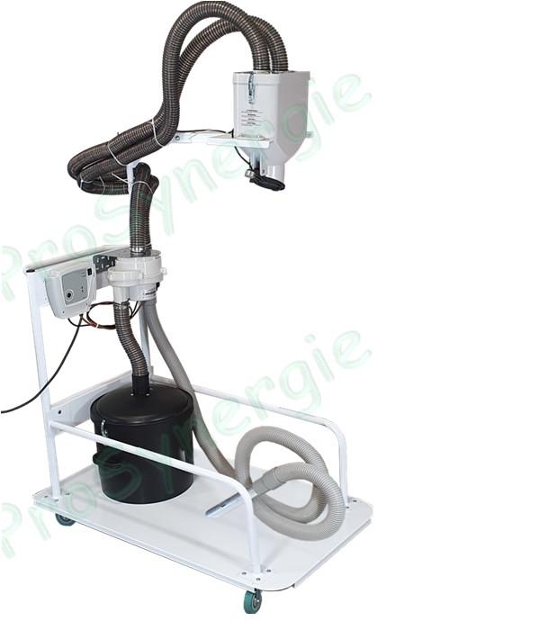 PelloMobile - Aspirateur mobile, pompe de transfert de granulés, remplissage poêles ou chaudière (perche de livraison télescopique et pivotante)