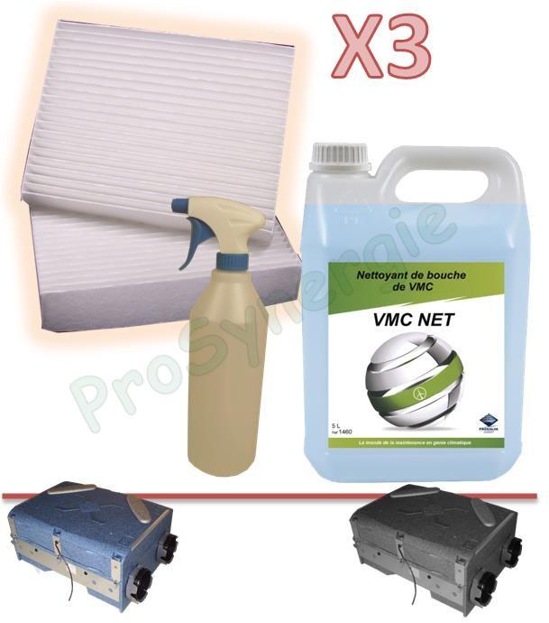 3 lot de filtres G4/F7 Deefly + 5L Nettoyant Climex + vaporisateur