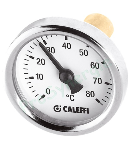 Thermomètre axial Ø40mm - 0-80°C pour Régulateur Automatique de débit Autoflow 126