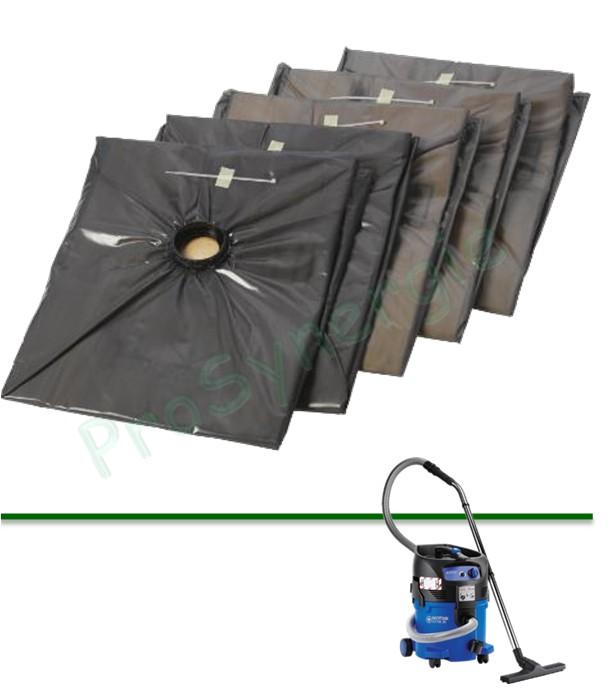 Lot de 5 sacs aspirateur poussières classe H pour Aspirateur Amiante Attix 30-0H PC EU