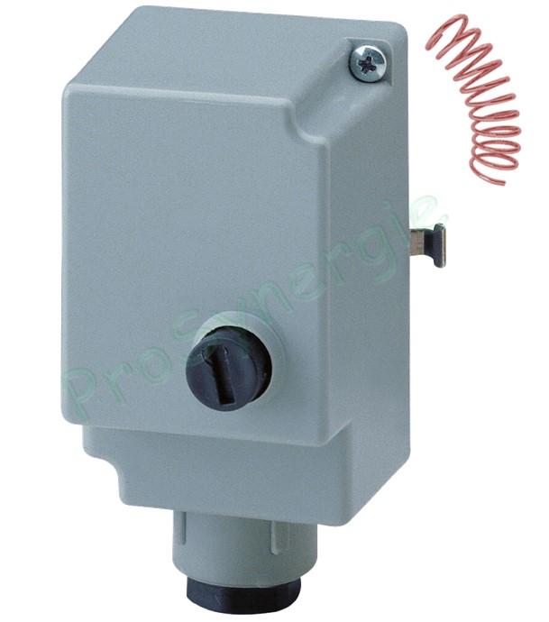 Aquastat Applique à ressort à réarmement manuel Aquanorm Spécial plancher chauffant conforme au DTU 65-14 sécurité pré-réglé 60°C