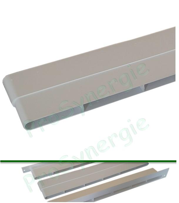 Ralonge MT - Rallonge oblong section 350x15mm pour traversée de mur MT longueur utile +30mm (réelle avec emboiture : 60mm)