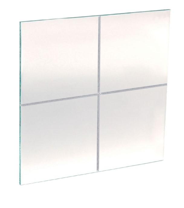 Vitre en plexiglass brisable 127 x 83 mm (avec faiblesse rainure en croix) pour coffret de sécurité  sous verre dormant 