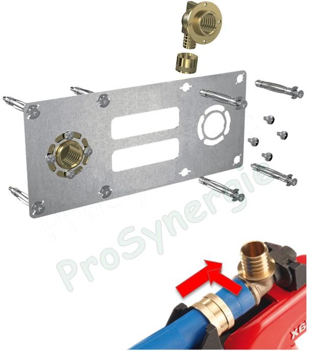 Kit platine Robifix entraxe 150mm - raccords F1/2´´ PER à glissement