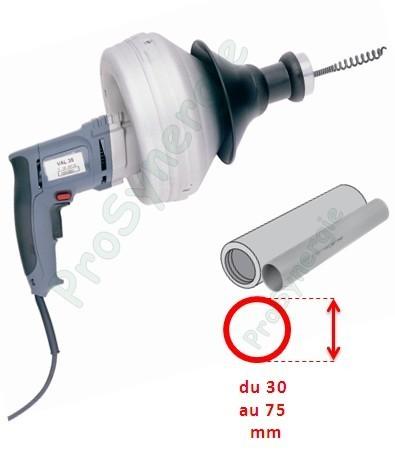 Déboucheur électroportatif à tambour : VAL 35