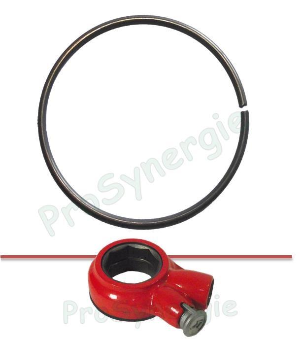 Jonc de cage à cliquet pour maintient de la tête de filetage tube