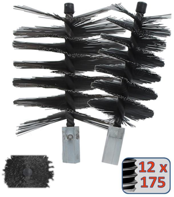 Ecouvillons Acier Rectangulaire - 12 x 175