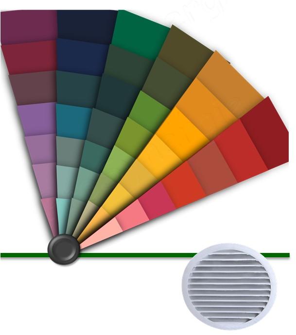 Forfait mise en peinture grille extérieure circulaire USAV - Par commande et par couleur