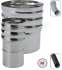 Kit raccordement plafond Pellet concentrique Ø 80/125 mm sur conduit maçonné intérieur (rajouter flexible)