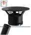 Kit S/Rampant - Conduit cheminée Isolé (Duoten) hauteur utile 1,4 mètres Int./Ext. = Inox 304 / (I 304 ou Galva) laqué noir (RAL9005) - Øint/ext 100/150mm