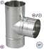 Kit raccordement arrière horizontal chaudière Ø 180 mm avec régulateur de tirage