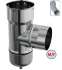 Kit raccordement arrière Pellet concentrique Ø 80/125 mm sur conduit maçonné intérieur (rajouter flexible)