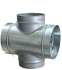 Ensemble poêle à bois Eko 4, 10 kW + Tubage de raccordement émaillé Dessus de poêle vers plafond + système complet de récupération de chaleur (Heress, moteur , moteur 300m3 avec 3 bouches, caisson de filtration et raccords)