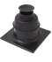 Kit ´´Base´´ EcoNext condensation - Montage 4 en 1 - Flexible Ø 80 mm - Lg  8 m - Terminal noir