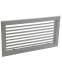 Ensemble Grille Simple Déflexion 400 x 200 mm + Registre de réglage + Plénum piquage Côté