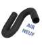 Kit raccordement arrière Pellet concentrique Ø 80/125 mm sur conduit maçonné intérieur (rajouter flexible)