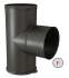 Kit limiteur de tirage conduits fumée acier émaillé noir mat hauteur 30cm (24 cm utile) Ø 97 mm