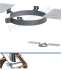 Kit S/Rampant - Conduit cheminée Isolé (Duoten) hauteur utile 1,4 mètres Int./Ext. = Inox 304 / (I 304 ou Galva) - Øint/ext 80/130mm