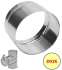 Kit raccordement arrière horizontal chaudière Ø 180 mm avec régulateur de tirage