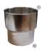 Kit limiteur de tirage Inox raccordement anti bistre sur buse mâle départ d'insert Ø 230 mm vers flexible Ø 230/236 (int./ext.)