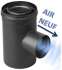 Kit raccordement arrière Pellet concentrique Ø 100/150 mm sur conduit maçonné intérieur (rajouter flexible)