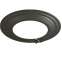 Kit raccordement Email Noir Mat arrière de poêle sur conduit existant mur - Ø 180 mm