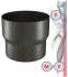 Kit limiteur de tirage conduits fumée acier émaillé noir mat hauteur 30cm (24 cm utile) Ø 97 mm